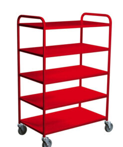 Trillebord 355 Rød m/ 5 Hyller