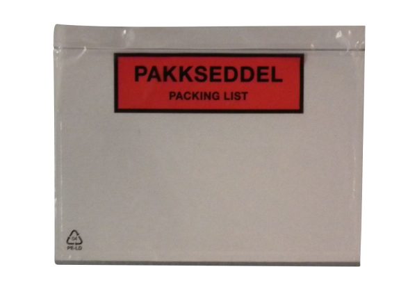 PAKKSEDDEL-LOMMER M/TRYKK
